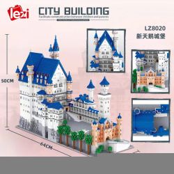 FUN IMAGINATION LZ8020 8020 non  LÂU ĐÀI NEUSCHWANSTEIN bộ đồ chơi xếp lắp ráp ghép mô hình Buildings NEW SWAN STONE CASTLE 11810 khối