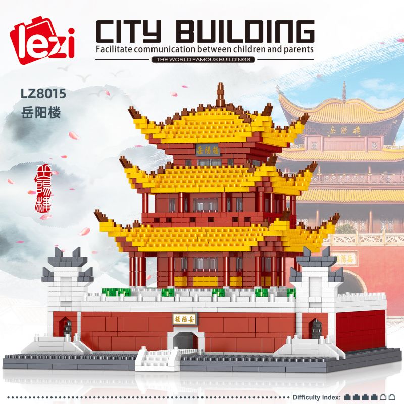 FUN IMAGINATION LZ8015 8015 non  THÁP NHẠC DƯƠNG bộ đồ chơi xếp lắp ráp ghép mô hình Buildings 2600 khối
