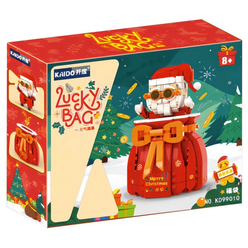 KAIDO KD99010 99010 non  TÚI MAY MẮN ÔNG GIÀ NOEL bộ đồ chơi xếp lắp ráp ghép mô hình Creator LUCKY BAG Sáng Tạo