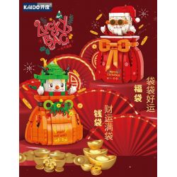 KAIDO KD99010 99010 non  TÚI MAY MẮN ÔNG GIÀ NOEL bộ đồ chơi xếp lắp ráp ghép mô hình Creator LUCKY BAG Sáng Tạo