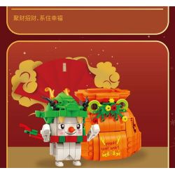 KAIDO KD99010 99010 non  TÚI MAY MẮN ÔNG GIÀ NOEL bộ đồ chơi xếp lắp ráp ghép mô hình Creator LUCKY BAG Sáng Tạo