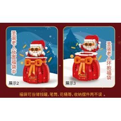 KAIDO KD99010 99010 non  TÚI MAY MẮN ÔNG GIÀ NOEL bộ đồ chơi xếp lắp ráp ghép mô hình Creator LUCKY BAG Sáng Tạo