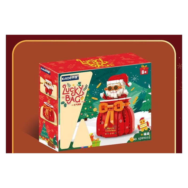 KAIDO KD99010 99010 non  TÚI MAY MẮN ÔNG GIÀ NOEL bộ đồ chơi xếp lắp ráp ghép mô hình Creator LUCKY BAG Sáng Tạo