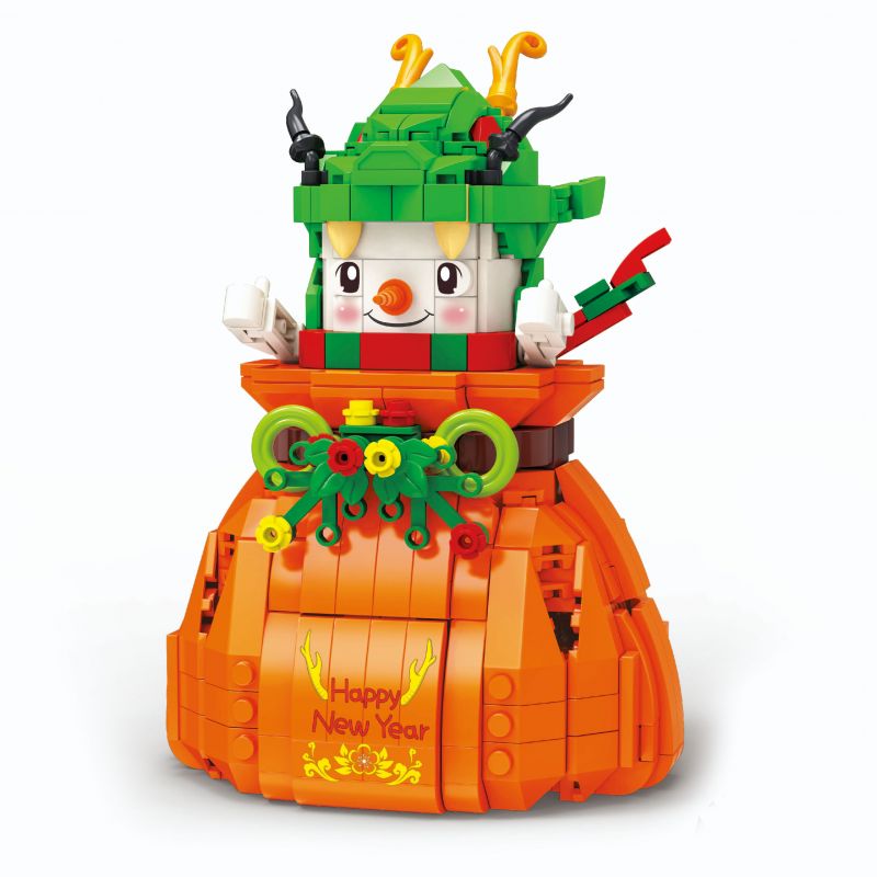 KAIDO KD99011 99011 non Lego TÚI TIỀN NGƯỜI TUYẾT RỒNG bộ đồ chơi xếp lắp ráp ghép mô hình Creator LUCKY BAG Sáng Tạo