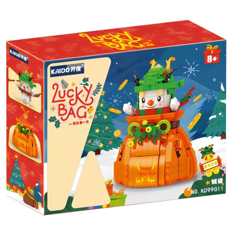 KAIDO KD99011 99011 non  TÚI TIỀN NGƯỜI TUYẾT RỒNG bộ đồ chơi xếp lắp ráp ghép mô hình Creator LUCKY BAG Sáng Tạo