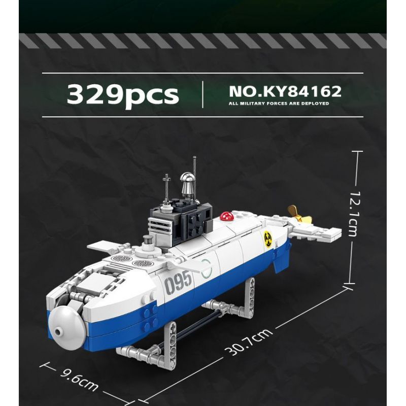 Kazi KY84162 84162 non  ĐẠI BÀNG SỨC MẠNH QUỐC GIA MỚI TÀU NGẦM TẤN CÔNG HẠT NHÂN TYPE 095 bộ đồ chơi xếp lắp ráp ghép mô hình Military Army ALL MILITARY FORCES ARE DEPLOYED Quân Sự Bộ Đội 329 khối