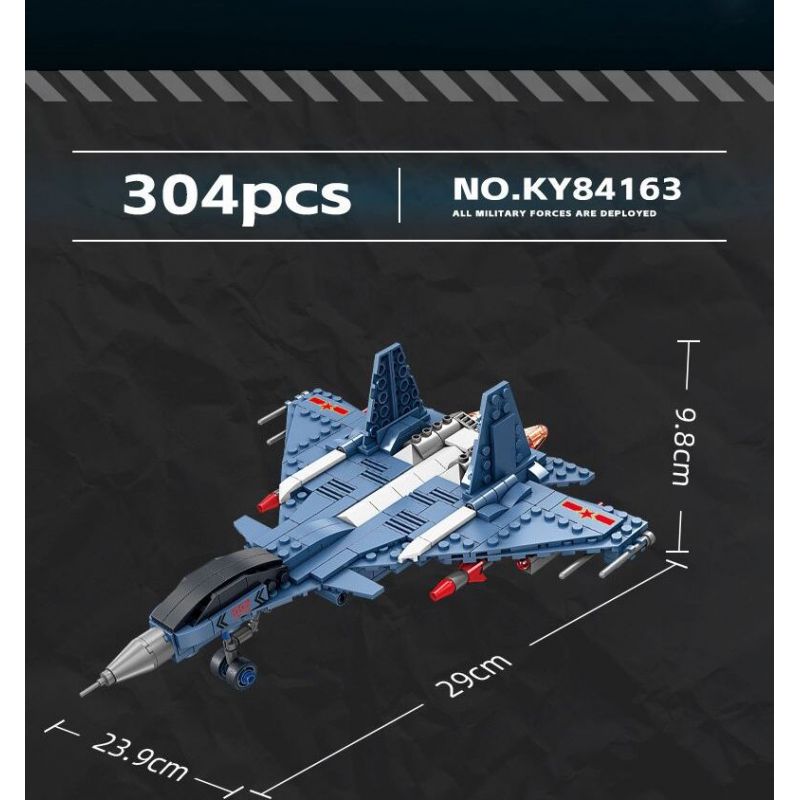 Kazi KY84163 84163 non  ĐẠI BÀNG SỨC MẠNH QUỐC GIA MỚI MÁY BAY CHIẾN ĐẤU TRÊN TÀU SÂN J-15 bộ đồ chơi xếp lắp ráp ghép mô hình Military Army ALL MILITARY FORCES ARE DEPLOYED Quân Sự Bộ Đội 304 khối