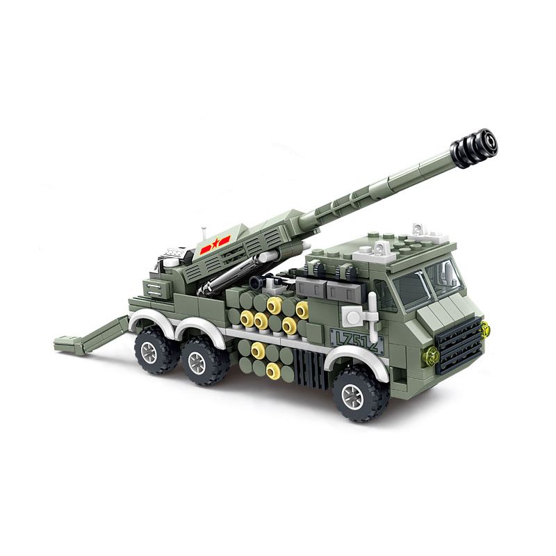 Kazi KY84164 84164 non Lego NATIONAL POWER EAGLE MỚI LỰU PHÁO GẮN TRÊN XE 155 MM bộ đồ chơi xếp lắp ráp ghép mô hình Military Army ALL MILITARY FORCES ARE DEPLOYED Quân Sự Bộ Đội 404 khối