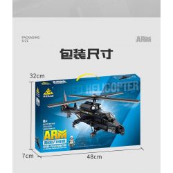 Kazi KY84166 84166 non  ĐẠI BÀNG SỨC MẠNH QUỐC GIA MỚI TRỰC THĂNG VŨ TRANG WUZHI-19 bộ đồ chơi xếp lắp ráp ghép mô hình Military Army ALL MILITARY FORCES ARE DEPLOYED Quân Sự Bộ Đội 318 khối