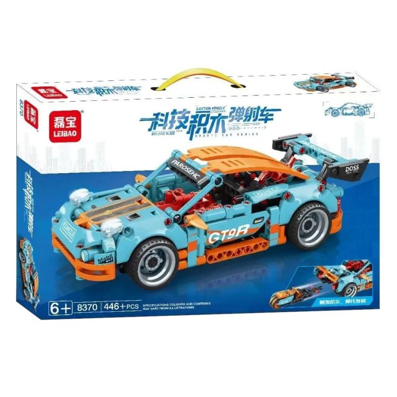 LEIBAO 8370 non  XE PHÓNG CÔNG NGHỆ bộ đồ chơi xếp lắp ráp ghép mô hình  Kỹ Thuật Công Nghệ Cao Mô Hình Phương Tiện 446 khối