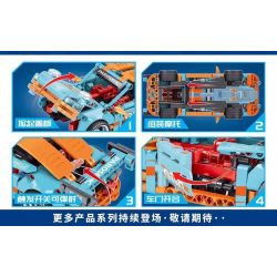 LEIBAO 8370 non  XE PHÓNG CÔNG NGHỆ bộ đồ chơi xếp lắp ráp ghép mô hình  Kỹ Thuật Công Nghệ Cao Mô Hình Phương Tiện 446 khối