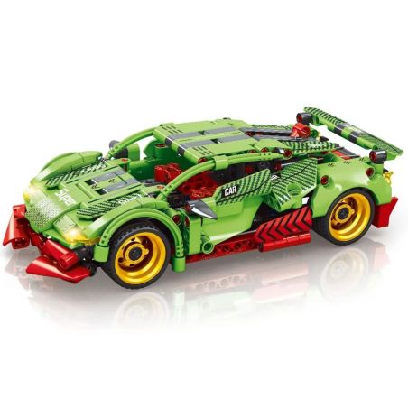 LEIBAO 8371 non  XE PHÓNG CÔNG NGHỆ bộ đồ chơi xếp lắp ráp ghép mô hình  Kỹ Thuật Công Nghệ Cao Mô Hình Phương Tiện 460 khối