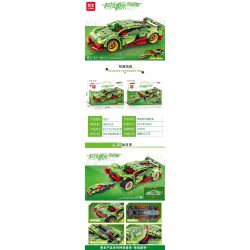 LEIBAO 8371 non  XE PHÓNG CÔNG NGHỆ bộ đồ chơi xếp lắp ráp ghép mô hình  Kỹ Thuật Công Nghệ Cao Mô Hình Phương Tiện 460 khối