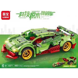 LEIBAO 8371 non  XE PHÓNG CÔNG NGHỆ bộ đồ chơi xếp lắp ráp ghép mô hình  Kỹ Thuật Công Nghệ Cao Mô Hình Phương Tiện 460 khối