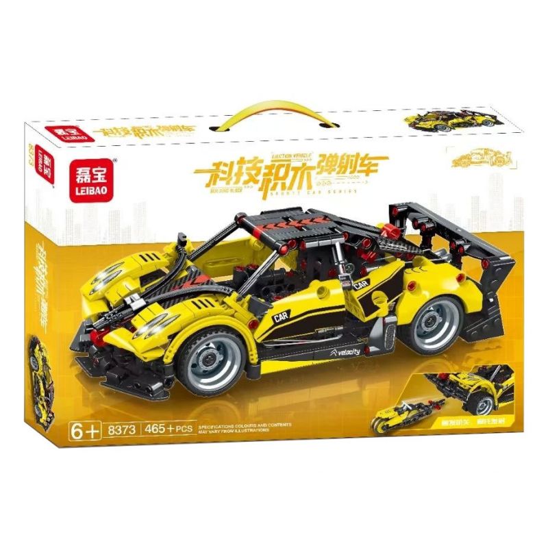 LEIBAO 8373 non  XE PHÓNG CÔNG NGHỆ bộ đồ chơi xếp lắp ráp ghép mô hình  Kỹ Thuật Công Nghệ Cao Mô Hình Phương Tiện 465 khối