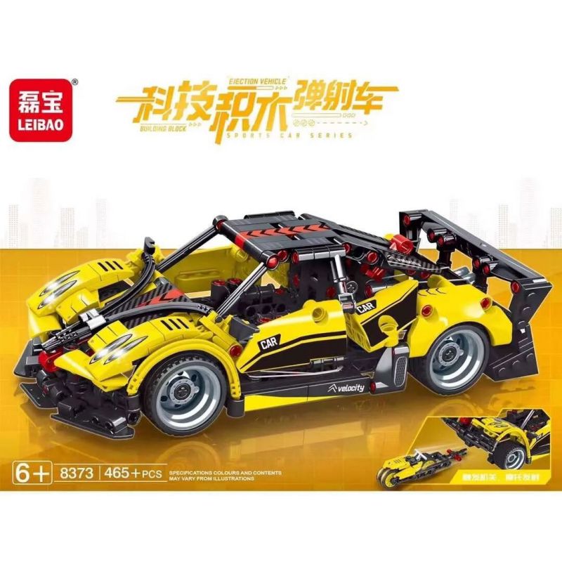 LEIBAO 8373 non  XE PHÓNG CÔNG NGHỆ bộ đồ chơi xếp lắp ráp ghép mô hình  Kỹ Thuật Công Nghệ Cao Mô Hình Phương Tiện 465 khối