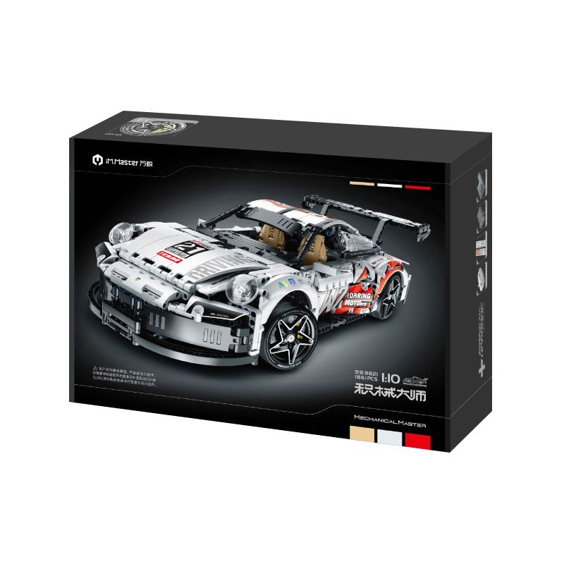 IM.MASTER QIHUI 9821 non  BẬC THẦY MÁY MÓC XE THỂ THAO PORSCHE tỷ lệ 1:10 bộ đồ chơi xếp lắp ráp ghép mô hình  Kỹ Thuật Công Nghệ Cao Mô Hình Phương Tiện 1861 khối