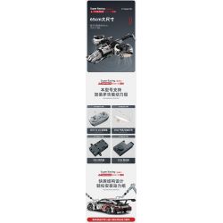 IM.MASTER QIHUI 9821 non  BẬC THẦY MÁY MÓC XE THỂ THAO PORSCHE tỷ lệ 1:10 bộ đồ chơi xếp lắp ráp ghép mô hình  Kỹ Thuật Công Nghệ Cao Mô Hình Phương Tiện 1861 khối