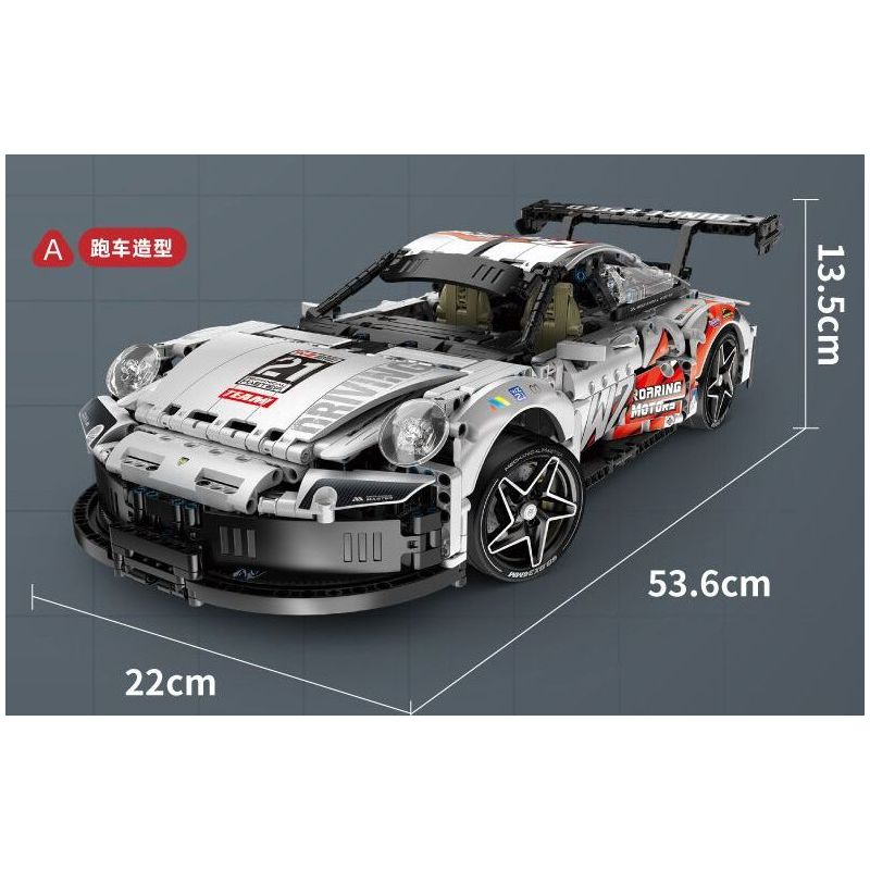 IM.MASTER QIHUI 9821 non  BẬC THẦY MÁY MÓC XE THỂ THAO PORSCHE tỷ lệ 1:10 bộ đồ chơi xếp lắp ráp ghép mô hình  Kỹ Thuật Công Nghệ Cao Mô Hình Phương Tiện 1861 khối