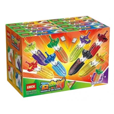 LWCK 60133 non  THANH KIẾM TRONG ĐÁ 8 MÔ HÌNH bộ đồ chơi xếp lắp ráp ghép mô hình