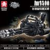 LE YI 88062 non  SÚNG MÁY QUAY NHIỀU NÒNG GATLING bộ đồ chơi xếp lắp ráp ghép mô hình Military Army MULTIBAREL ROTARY MACHINE GUN Quân Sự Bộ Đội 486 khối