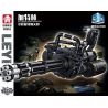 LE YI 88062 non  SÚNG MÁY QUAY NHIỀU NÒNG GATLING bộ đồ chơi xếp lắp ráp ghép mô hình Military Army MULTIBAREL ROTARY MACHINE GUN Quân Sự Bộ Đội 486 khối