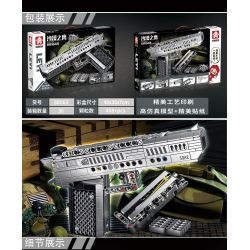 LE YI 88063 non  VŨ KHÍ NÒNG NGẮN DESERT EAGLE bộ đồ chơi xếp lắp ráp ghép mô hình Military Army Quân Sự Bộ Đội 408 khối