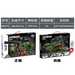 LE YI 88075 non  SÚNG BẮN TỈA AWM bộ đồ chơi xếp lắp ráp ghép mô hình Military Army AWM SNIPING RIFLE Quân Sự Bộ Đội 402 khối