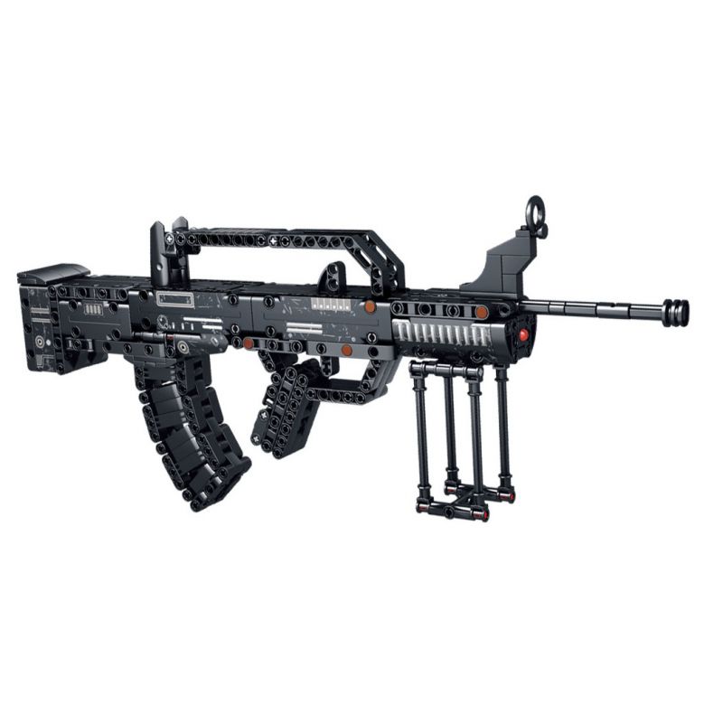 LE YI 81039 non  SÚNG TRƯỜNG KIỂU 95 bộ đồ chơi xếp lắp ráp ghép mô hình Military Army Quân Sự Bộ Đội 526 khối