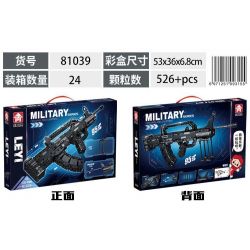 LE YI 81039 non  SÚNG TRƯỜNG KIỂU 95 bộ đồ chơi xếp lắp ráp ghép mô hình Military Army Quân Sự Bộ Đội 526 khối