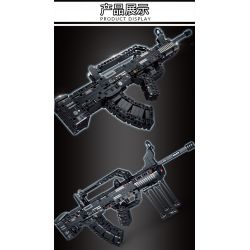 LE YI 81039 non  SÚNG TRƯỜNG KIỂU 95 bộ đồ chơi xếp lắp ráp ghép mô hình Military Army Quân Sự Bộ Đội 526 khối