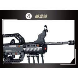 LE YI 81039 non  SÚNG TRƯỜNG KIỂU 95 bộ đồ chơi xếp lắp ráp ghép mô hình Military Army Quân Sự Bộ Đội 526 khối