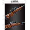 LE YI 81051 non  SÚNG TRƯỜNG 98K bộ đồ chơi xếp lắp ráp ghép mô hình Military Army Quân Sự Bộ Đội 528 khối