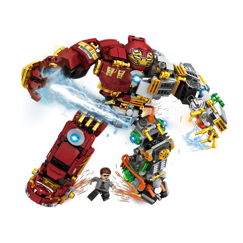 LE YI 88079 non  CHÚA TỂ NỬA GIÁP SẮT bộ đồ chơi xếp lắp ráp ghép mô hình Super Heroes Siêu Nhân Anh Hùng 552 khối