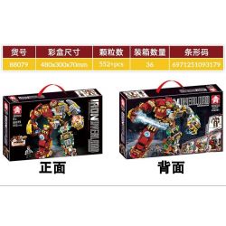 LE YI 88079 non  CHÚA TỂ NỬA GIÁP SẮT bộ đồ chơi xếp lắp ráp ghép mô hình Super Heroes Siêu Nhân Anh Hùng 552 khối