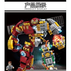 LE YI 88079 non  CHÚA TỂ NỬA GIÁP SẮT bộ đồ chơi xếp lắp ráp ghép mô hình Super Heroes Siêu Nhân Anh Hùng 552 khối