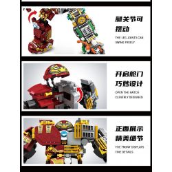 LE YI 88079 non  CHÚA TỂ NỬA GIÁP SẮT bộ đồ chơi xếp lắp ráp ghép mô hình Super Heroes Siêu Nhân Anh Hùng 552 khối