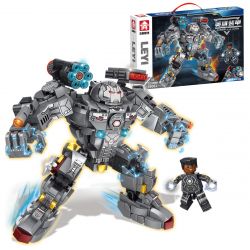 LE YI 88081 non  ÁO GIÁP ANH HÙNG bộ đồ chơi xếp lắp ráp ghép mô hình Super Heroes Siêu Nhân Anh Hùng 523 khối