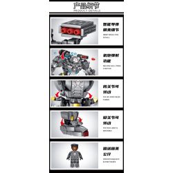 LE YI 88081 non  ÁO GIÁP ANH HÙNG bộ đồ chơi xếp lắp ráp ghép mô hình Super Heroes Siêu Nhân Anh Hùng 523 khối