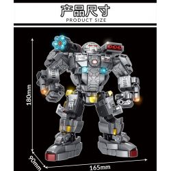 LE YI 88081 non  ÁO GIÁP ANH HÙNG bộ đồ chơi xếp lắp ráp ghép mô hình Super Heroes Siêu Nhân Anh Hùng 523 khối