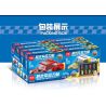 MINGDI LEIBAO K0758 0758 non  8 LOẠI MIẾNG DÁN NAM CHÂM Ô TÔ bộ đồ chơi xếp lắp ráp ghép mô hình Racers Đua Tốc Độ 856 khối