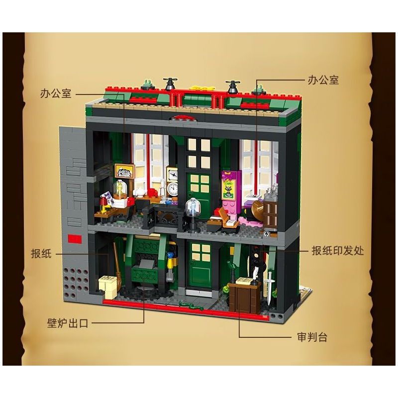 JIESTAR JJ9013 9013 non  BỘ PHÁP THUẬT bộ đồ chơi xếp lắp ráp ghép mô hình Harry Potter Chú Bé Phù Thủy 1056 khối