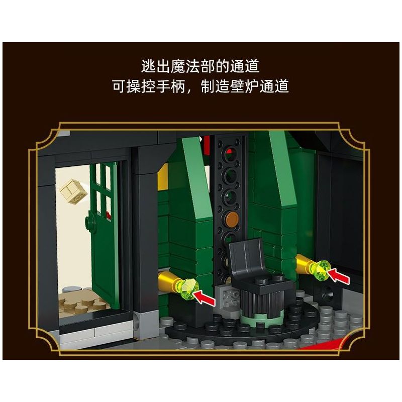 JIESTAR JJ9013 9013 non  BỘ PHÁP THUẬT bộ đồ chơi xếp lắp ráp ghép mô hình Harry Potter Chú Bé Phù Thủy 1056 khối