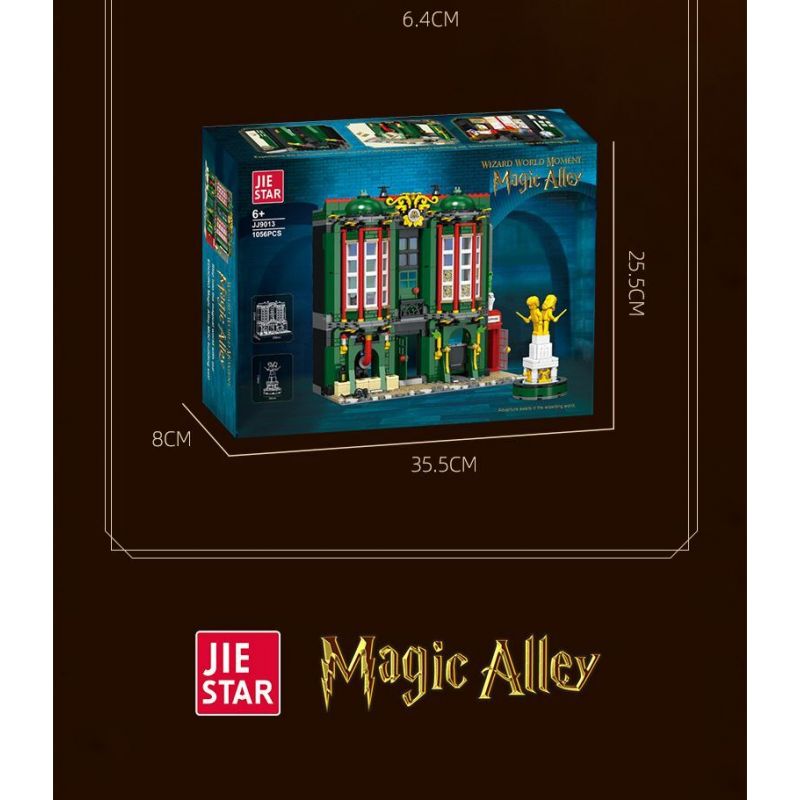 JIESTAR JJ9013 9013 non  BỘ PHÁP THUẬT bộ đồ chơi xếp lắp ráp ghép mô hình Harry Potter Chú Bé Phù Thủy 1056 khối
