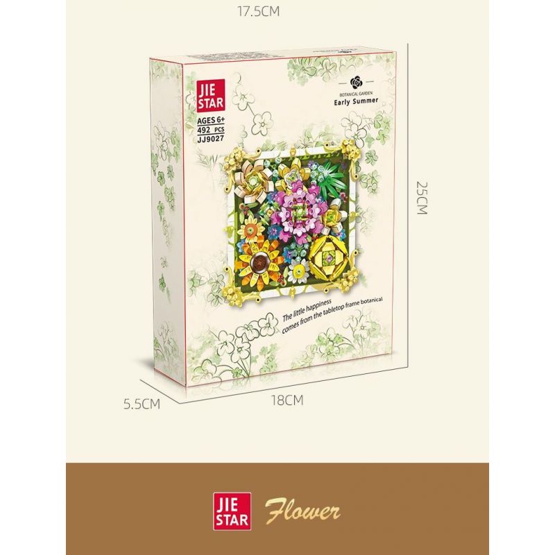 JIESTAR JJ9027 9027 non  ÁNH ĐÈN BỒNG BỀNH ĐẦU HÈ bộ đồ chơi xếp lắp ráp ghép mô hình Arts & Crafts EARLY SUMMER 492 khối