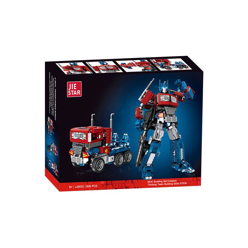 JIESTAR JJ9022 9022 non  ROBOT BIẾN HÌNH 2 TRONG 1 bộ đồ chơi xếp lắp ráp ghép mô hình Movie & Game Phim Và Trò Chơi 928 khối