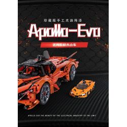 MODEL PLAY BRICK CREATION 43100 non  ABORO EVO tỷ lệ 1:8 bộ đồ chơi xếp lắp ráp ghép mô hình  APOLLO-EVO Kỹ Thuật Công Nghệ Cao Mô Hình Phương Tiện 3785 khối