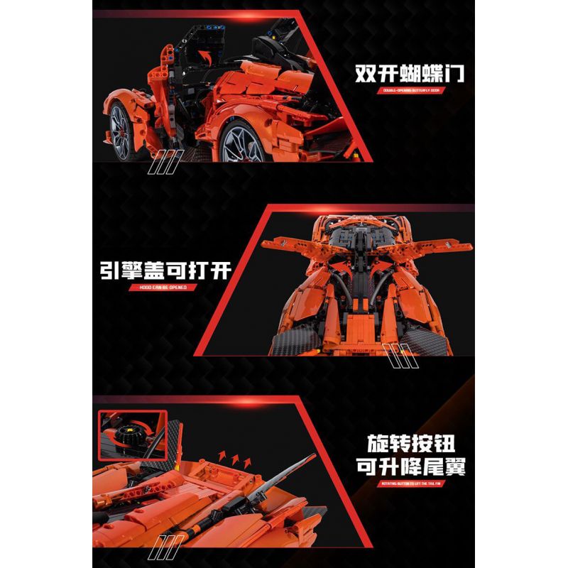 MODEL PLAY BRICK CREATION 43100 non  ABORO EVO tỷ lệ 1:8 bộ đồ chơi xếp lắp ráp ghép mô hình  APOLLO-EVO Kỹ Thuật Công Nghệ Cao Mô Hình Phương Tiện 3785 khối