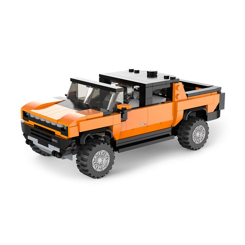 RASTAR 93700 non  XE BÁN TẢI HUMMER EV tỷ lệ 1:30 bộ đồ chơi xếp lắp ráp ghép mô hình Racers HUMMER EV PICKUP Đua Tốc Độ 431 khối