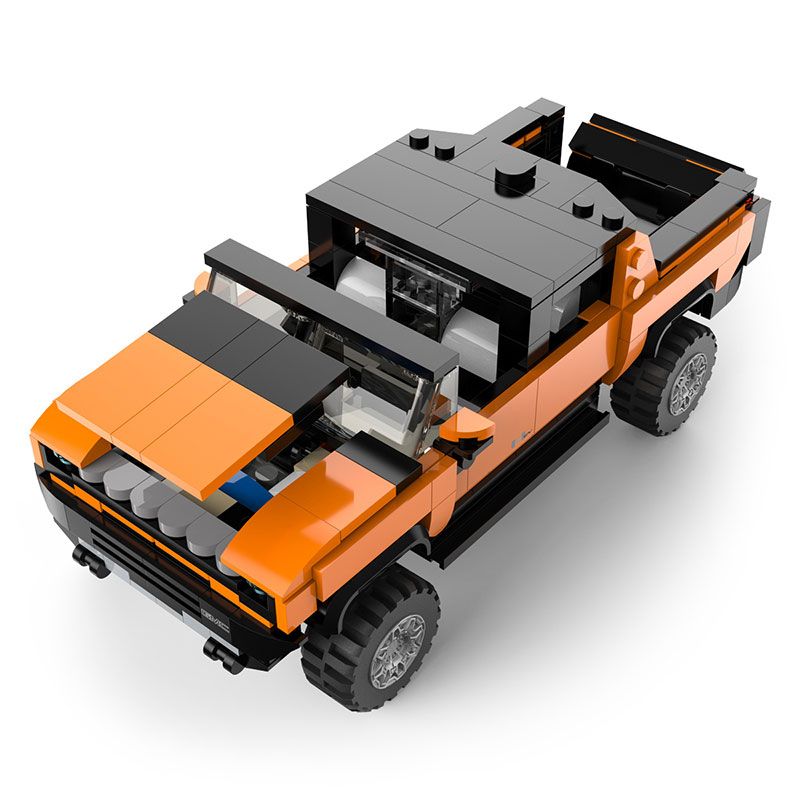 RASTAR 93700 non  XE BÁN TẢI HUMMER EV tỷ lệ 1:30 bộ đồ chơi xếp lắp ráp ghép mô hình Racers HUMMER EV PICKUP Đua Tốc Độ 431 khối